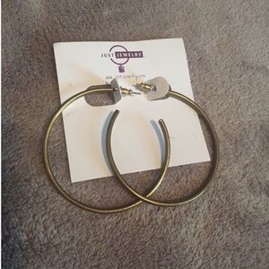 Just Jewelry Hoop Earrings NWT